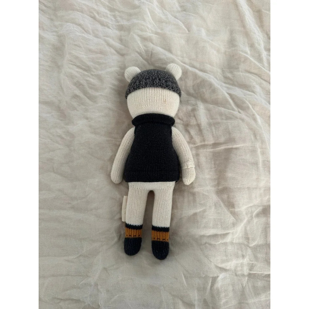 Cuddle + Kind Hudson the Polar Bear Hand Knit Doll 13 Inch Little Stuffed Animal